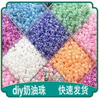 [COD] beads 2/3mm multi-color optional colored glass loose cross bead embroidery solid beaded accessories