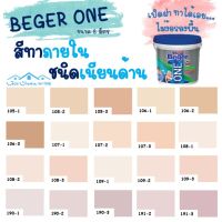 Pro +++ Beger One สีทาภายในผสมรองพื้น (สีพีช) ขนาด 8L สีน้ำ สีรองพื้น สีทาบ้าน [ จบครบในตัวดียว ] ราคาดี อุปกรณ์ ทาสี บ้าน แปรง ทาสี ลายไม้ อุปกรณ์ ทาสี ห้อง เครื่องมือ ทาสี