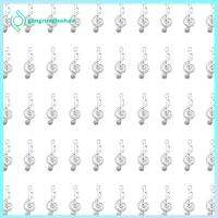 GONGRUOQIUSHAN 100 Pcs โลหะสำหรับตกแต่ง จี้รูปโน้ตดนตรี สัญลักษณ์เพลง สไตล์เก๋ๆ จี้ห้อยคอ สร้อยคอสำหรับผู้หญิง