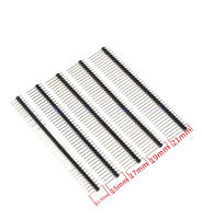 10Pcs 2.54 มม.แถวเดียวชาย 1x40P Breakaway PCB Board Pin Header ยาว 11/15/17/19/21/25mm Connector Strip Pinheader สำหรับ Arduino-lihanrui