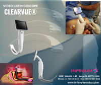 เครื่องช่วยใส่ท่อหายใจวีดีทัศน์ (Video Laryngoscope) รุ่น ClearVue VL3R ยี่ห้อ Infinium