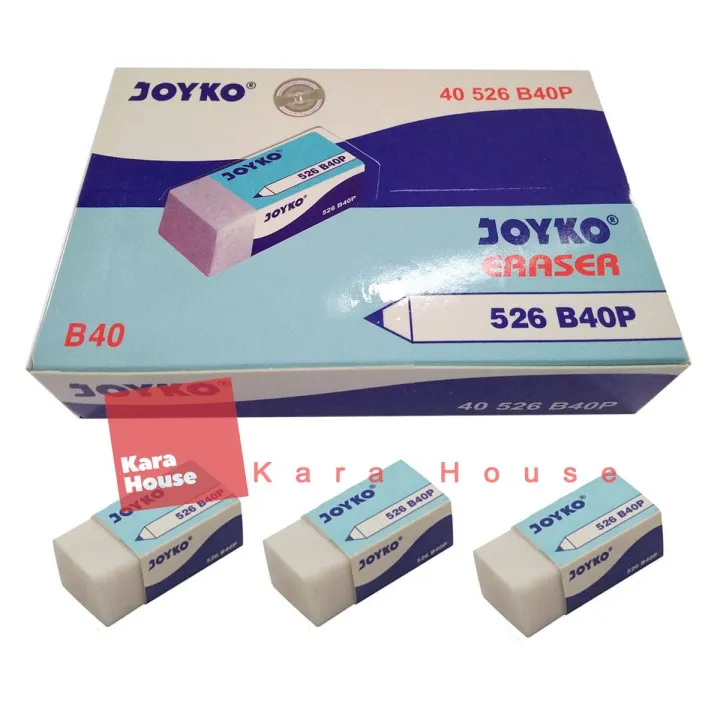 Penghapus Eraser Joyko 526 B40 Warna Hitam And Putih Lazada Indonesia