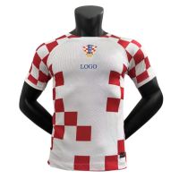 shot goods 【Player Issue】Croatia—Home Jersey 2022 World-Cup High Quality Player Version Men Soccer Shirt