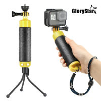 Wateproof Neutral Buoyancy Floating Hand Grip Handle Float Pole W ขาตั้งกล้องขนาดเล็กสำหรับ GoPro Hero 6 5 4 3เซสชันสำหรับ SJCAM