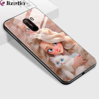 Jizetin เคสใส่โทรศัพท์แก้วสำหรับ Xiaomi MI F1 F1 Pocophone Xiaomi MI MIX 2S MI MIX 3กันกระแทก3D ยิ้มชุดเจ้าหญิงกระจกเทมเปอร์ปลอกหุ้มเฮาส์ซิ่ง