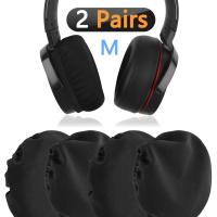 ✉∋ 2Pairs Flex Fabric Headphone Earpad/Stretchable and Washable Sanitary Earcup Protectors. Fits 3 -4 Over-Ear Headset Ear Cushion