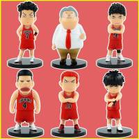 ใหม่ โมเดลฟิกเกอร์ SLAM DUNK Q Version Sakuragi Kaede Ryota Hisashi ของเล่นสําหรับเด็ก เก็บสะสม ของขวัญ 6 ชิ้น