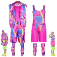 Barbie Clothes For Women Cosplay Costume Margot Robbie Outfit  Pink Skate Clothes For Men Beach Wear Tracksuit