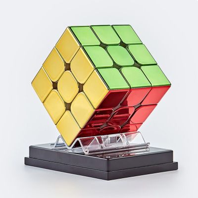 Speed Puzzle Stickerless Cube Cyclone Boys Metallic 3x3 Magnetic Cubo Magico  Fidget Toys for Kids Packing Cubes Brain Teasers