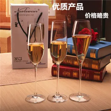 2Pcs/sets European Champagne Glass Goblet Gift Box Creative