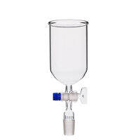 Standard interface cylindrical glass funnel (with glass piston) 50-1000ml chemical experiment instrument