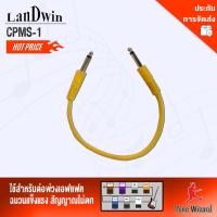 LANDWIN สายพ่วง สำหรับกีต้าร์ไฟฟ้า กีต้าร์โปร่ง เบส เอฟเฟกต์ 2 หัวตรง Effect Cable O.D-5.0mm. รุ่น CPMS-1 1ft./30cm