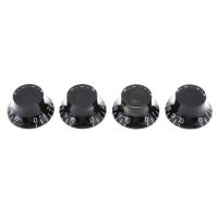 4pcs Transparent Acrylic Electric Guitar Bass Volume Knob Potentiometer Cap Guitar Bass Accessories