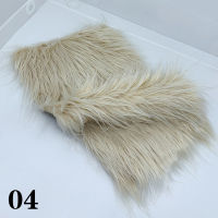 P5u7 25X45ซม. วัสดุตัดเย็บด้วยมือ8ซม. Pile Faux Fur ผ้าสำหรับตุ๊กตาเย็บปะติดปะต่อกันของเล่นเคราผม DIY คอสเพลย์ผ้าตกแต่งบ้าน