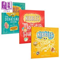 Pre sale of nibbles eating book, little yellow Monster Book, monster dinosaur guide, animal Hunter 3 volume set, Emma yarlett childrens picture book, story picture book, English original imported book[Zhongshang original]