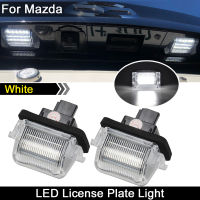 2Pcs For Mazda 5 2012-2014 For Mazda CX-9 2007-2015 White LED License Plate Light Number Plate Lamp