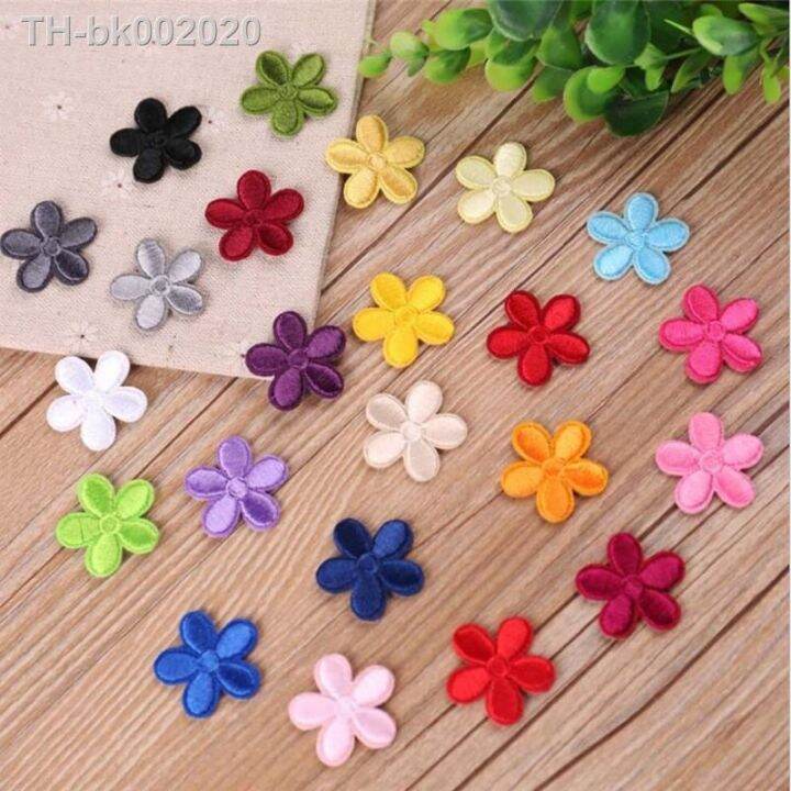 maxsin-fun-10pcs-cute-small-flower-patches-iron-on-applique-parch-kids-bags-dress-embroidery-stickers-diy-decals-decorative