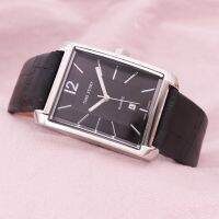 Auto Date Stainless Steel Mens Watch Miyota Quartz Homme Hours Fine Fashion Clock Genuine Leather Boys Birthday Gift