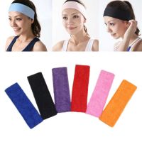 Women Men Cotton Sweatband Headband Wide Sweat Head Band Sport Yoga Gym Running Stretch Hair Head Band