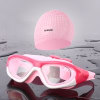 Goggles hd waterproof anti-fog children goggles professional flat waterproof diving swimming glasses -yj230525