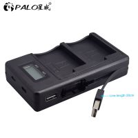 PALO LPE5 LP-E5 LP E5 Battery Charger LCD Dual Slot USB Recharger For Canon EOS 450D 500D 1000D Kiss X3  F Rebel Xsi Camera