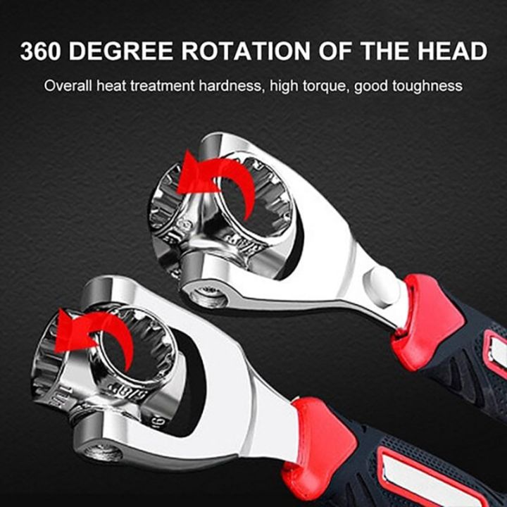 all-in-one-wrench-multifunctional-hand-tools-magnetic-socket-wrench-360-degree-rotating-head-household-auto-parts-repair-tools