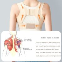 YRNGJ อุปกรณ์พยุงกระดูกสันหลังแบบพกพาสำหรับเครื่องป้องกันส่วนข้อเท้าอุปกรณ์พยุงหลังเข็มขัดซัพพอร์ทกระดูกไหปลาร้ารองรับหลังส่วนบนคอปรับท่าทางตัวจับแก้ไขท่าทางเข็มขัดพยุงไหล่หลังอุปกรณ์แก้ไขท่าทาง