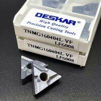 YUU $ $ สินค้าใหม่ TNMG160408 TNMG160404 DESKAR R-VF L-VF LF6008เครื่องมือ Mesin Bubut CNC แบบดั้งเดิมใช้สำหรับตัดใส่คาร์ไบด์แผ่นเสริมอัลลอย