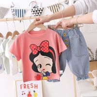 Autumn Toddler Outfits Baby Girls Tracksuit Snow White Princess Cute Top Pants 2Pcs Sport Suit Kids Girls Clothes Set 1 6T