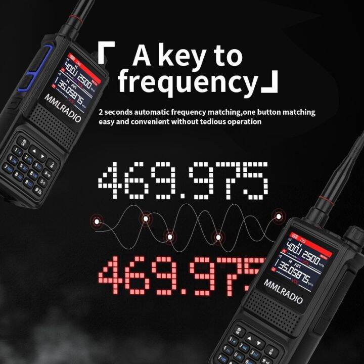 Two Way Cb Radio Uhf Vhf FRS PMR446 Ham Transceiver Long Range Device