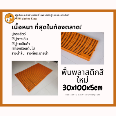 new พื้นพลาสติก ขนาดใหม่ หนา 5 เซน(30x100x5cm) แสลท ปูพื้น วางของ ปูกรงสัตว์เลี้ยง ชั้นวางตันไม้ โรงเรือน