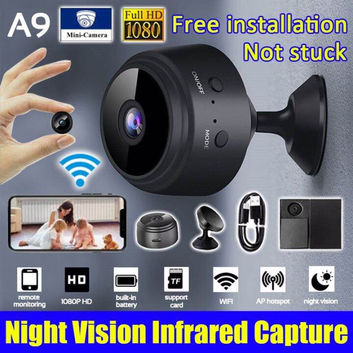panic buying No Required A9 1080P HD Home Security Camera cam Wifi Mini Camera