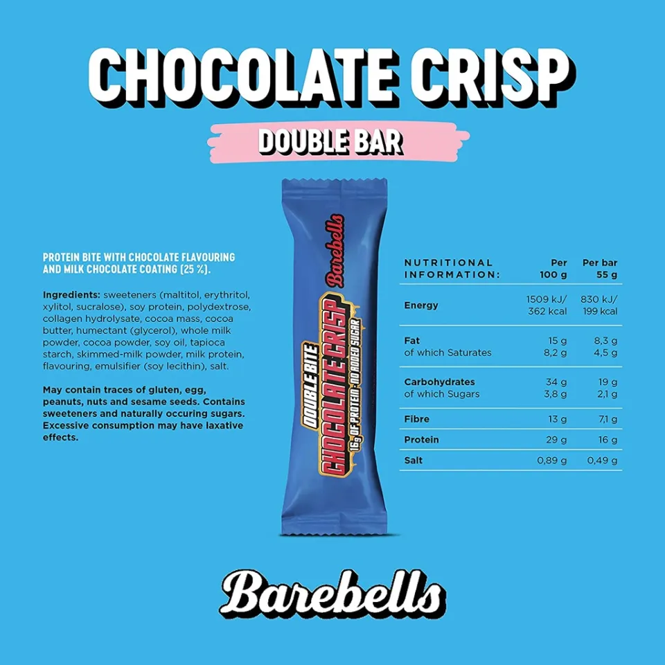 MIXED] BAREBELLS Protein Bar, 20g Protein, No Added Sugar, Mixed Bundles