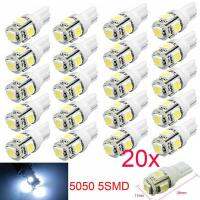 ภายในรถไฟ T10 5050 SMD สีขาวป้ายทะเบียนอ่าน 6000 พันเปลี่ยนอุปกรณ์เสริม 20 ชิ้น