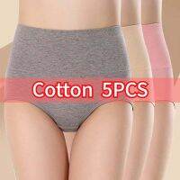 MISSYOU 5PCS/Set Cotton Panties High Waist Tummy Control Elastic Breathable Womens Underwear Plus SIZE