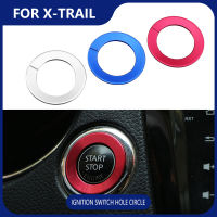 กุญแจรถสวิตช์สตาร์ทเครื่องหลุมวงกลมตัดกุญแจสติกเกอร์สำหรับ Nissan X-Trail Xtrail Rogue T32 Qashqai J11 Murano Teana