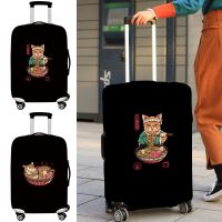 Elastic Luggage Protective Cover Suitcase Dust Wear-resistant 18-28 Size Japan Cat Printing Protective Case Travel Accessories