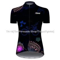 ❁✙☫ 2020 Cycling Bicycle Clothes Womens Short Sleeve Cycling Jersey with Shorts Black / Blue Bike Breathable Quick Dry Sports Patterned Mountain Bike MTB Road Bike Cycling Clothing Apparel / Micro-elastic