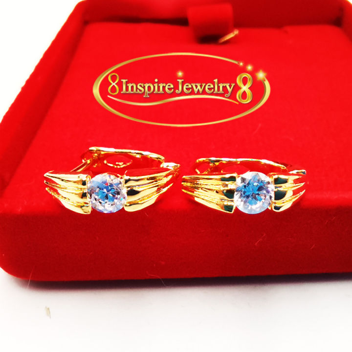 inspire-jewelry-ต่างหูห่วงฝังเพชร-ขนาด-1-3-cm-เพชรczคุณภาพเกรดพรีเมี่ยมงาน-design-จิวเวลลี่หรู-งานแฟชั่น-งานจิวเวลลี่แบบร้านเพชร-สวยหรู