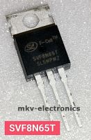 (1ตัว) SVF8N65T , 8N65 , MOSFET N-CH 8A 650V TO-220ABหลังเหล็ก (รหัสสินค้า M01123)