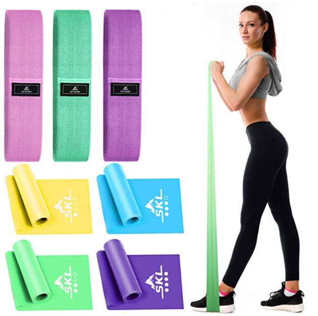 SKL Glute Band 3pcs Hip Resistance Band Fitness Loop Exercise Bands For Legs and 