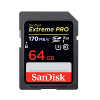 {3 Years warranty+Local} Original New SanDisk Extreme PRO SD Card 64GB 128GB 256GB 170MB/s Carte SD SDXC Class10 C10 U3 V30 4K UHD For Camera SD Card