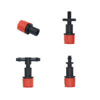 30Pcs ปรับหัวฉีดหยดชลประทานรดน้ำ Sprinkler Dripper 6มม. 14 Barb Tee Anti-Clogging Emitter 30Pcs