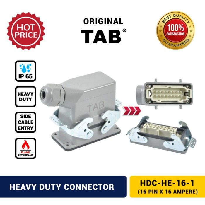 Heavy Duty Connector 16 Pin Saklar Hdc He 16 1 Tab Murah Lazada Indonesia 