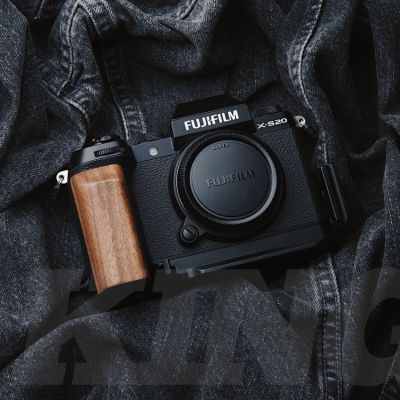 ไม้ Pro L ประเภทยึดแนวตั้งที่วางจำหน่ายจานด่วนจับโลหะจับสำหรับฟูจิ Fujifilm XS20 X-S20กล้อง Arca-สวิส RRS ขาตั้งกล้อง