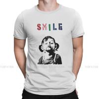 Tshirt For Men Banksy Smile Humor Casual Tee T Shirt High Quality Trendy Fluffy