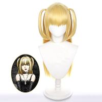 【LZ】✧☎  Death Note Peruca Cosplay Resistente Ao Calor Loiro Sintético Cabelo Liso Longo Carnaval de Halloween Comic Con Perucas de Role Play Misa Amane