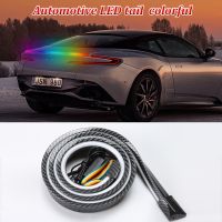 Dynamic RGB 120CM Car LED Rear Spoiler Light Tail Light Strip Waterproof RGB Daytime Running Turn Signal Reverse Brake Lights