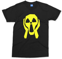 2023 newThe Scream Parody T-shirt Nuclear Hazard Sign Symbol Nuke Funny Fashion Tee Top