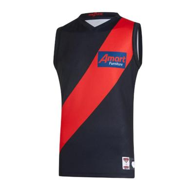 Essendon Authentic Mens Home Guernsey Rugby Jersey S-3XL